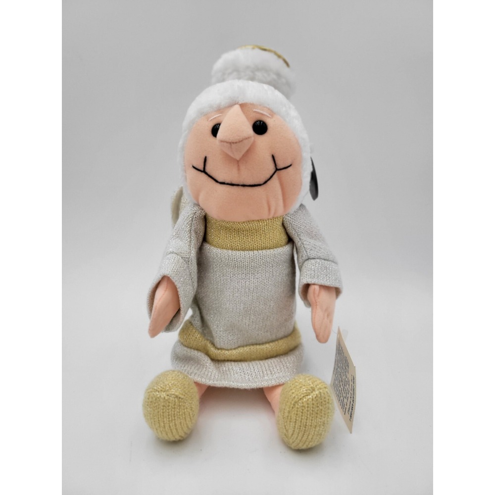 Princess Soft Toys Granny Angel Plush Doll Gold Halo 2001 Fairy Godmother Tags
